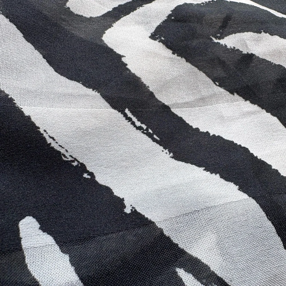 Zebra Print Scarf Narrow Light Weight 13”x58”